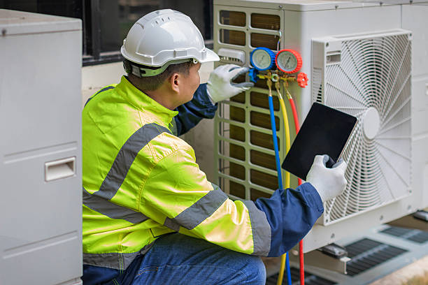 Professional Hvac technician working in Jessup, PA
